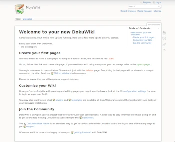 Strona startowa DokuWiki