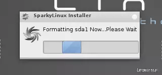 SparkyLinux formatowanie partycji