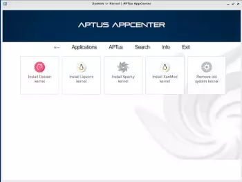 APTus AppCenter sekcja kerneli