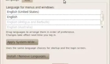 ubuntu język