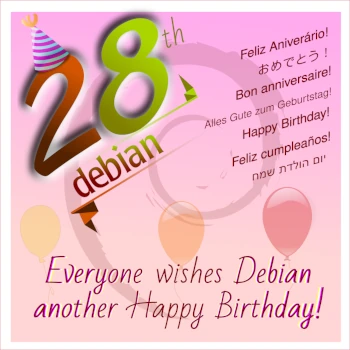 28 urodziny debiana