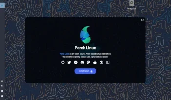 parch linux xfce