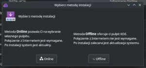 wybór rodzaju instalacji