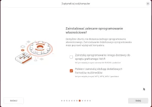 instalacja dodatkowego oprogramowania